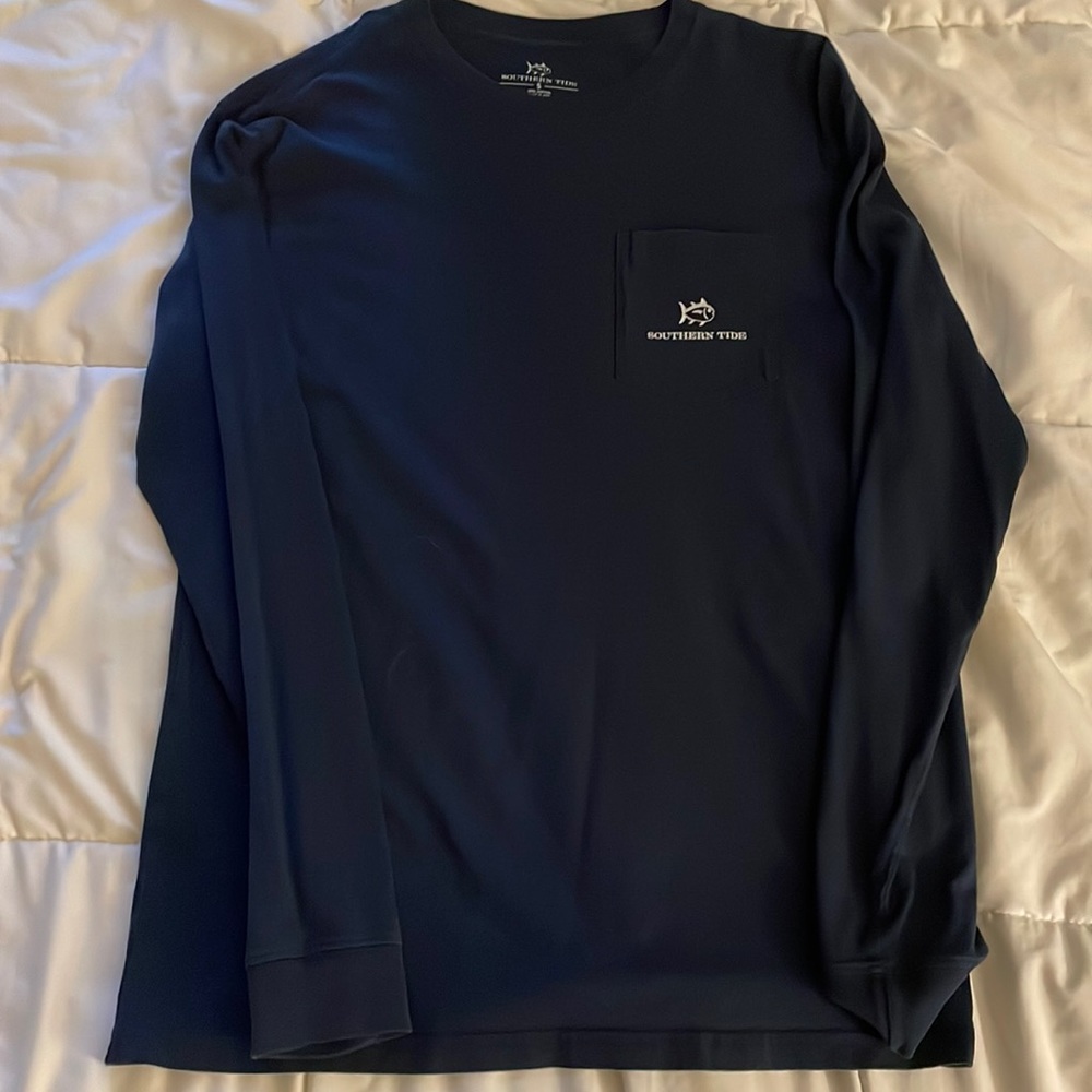 Southern Tide Dark Blue Long Sleeve Mens Small